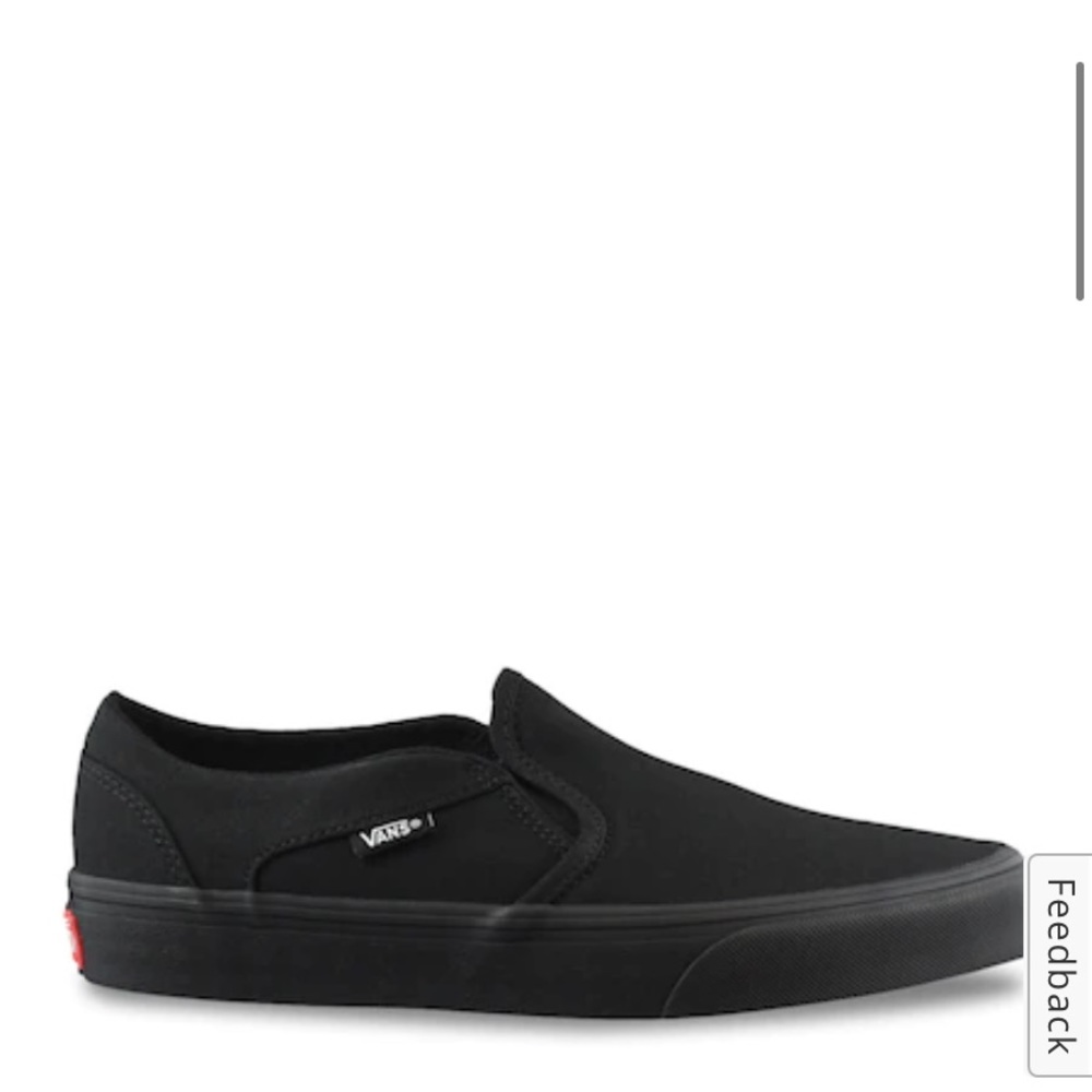 Black slip on vans